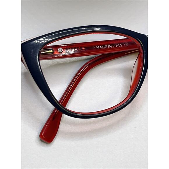 Fendi Eyeglasses FF0217 Navy Blue Red White Frame Italy 52 17 140 Rare - Picture 7 of 9